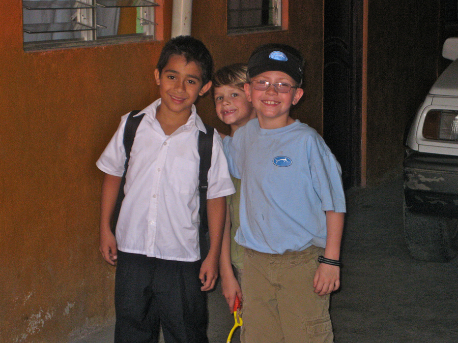 RLA participant kids with a local kid